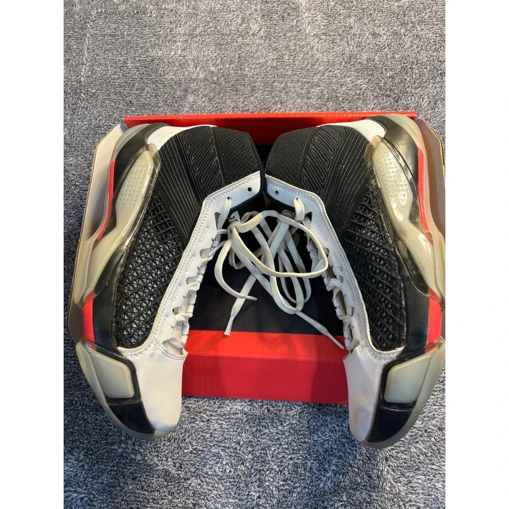 Air Jordan 38 Fundamental White Black Siren Red DZ3356-106 Mens 10.5 Basketball